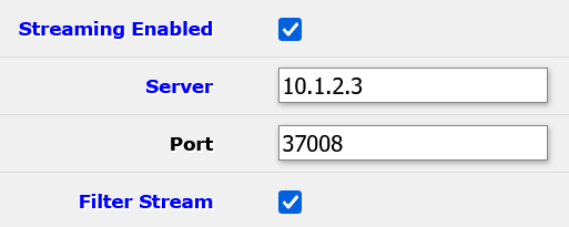 Mikrotik WebFig Packet Sniffer settings