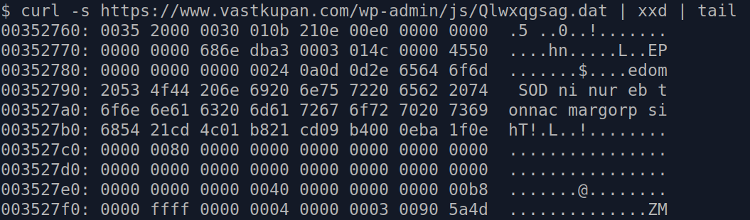 Hex view of Qlwxqgsag.dat